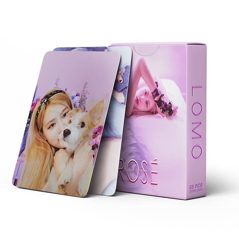 โปสการ์ด-blackpink-rose-photocards-lomo-55-ชิ้น-กล่อง