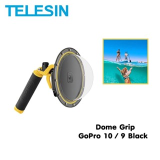 GoPro 12 / 11 / 10 / 9 Telesin Dome Port โดมถ่ายครึ่งบกครึ่งน้ำพร้อมที่กดชัตเตอร์