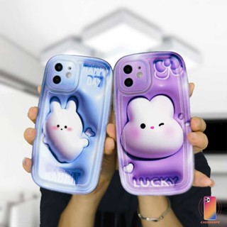 เคสโทรศัพท์มือถือแบบนิ่ม TPU กันกระแทก ลายกระต่ายสีฟ้า สําหรับ Samsung A22 A52 A13 A14 A32 A12 A03 A04 A04S A03S A23 A50 A02S A20 A50S A30S A52S