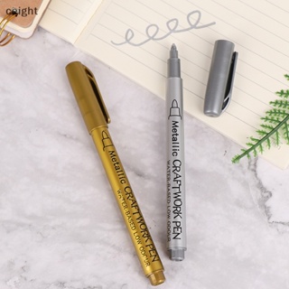 [ceight] ปากกามาร์กเกอร์ สีทอง และสีเงิน กันน้ํา DIY สําหรับวาดภาพ TH