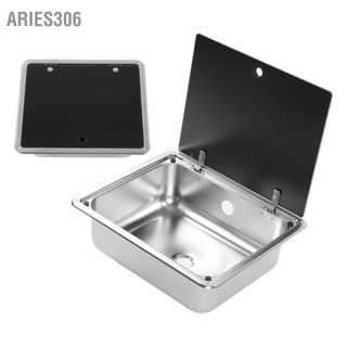  Aries306 อ่างล้างจานสแตนเลส 304 พื้นผิวเรียบเรียบทำความสะอาดง่ายอ่างล้างจานสี่เหลี่ยมสำหรับห้องน้ำเรือยอชท์