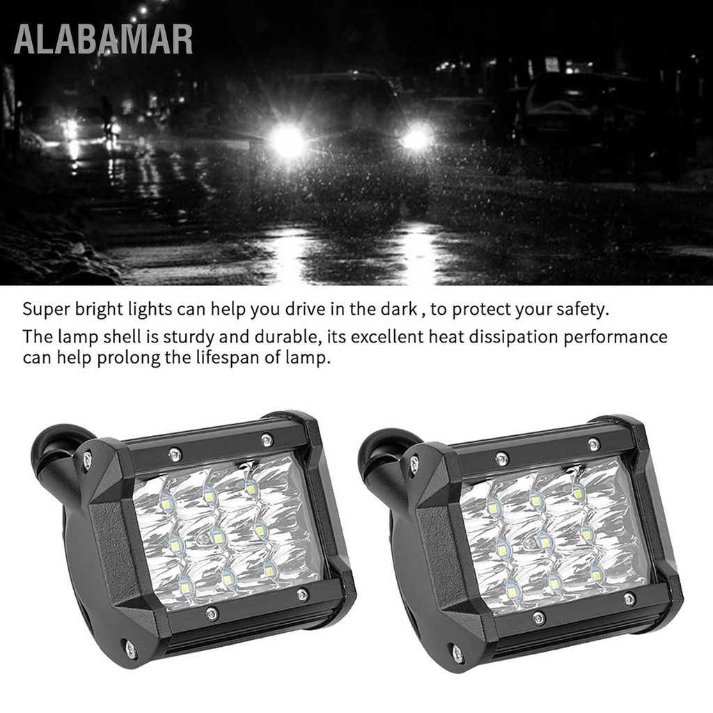 alabamar-1-คู่-4-นิ้ว-แถว-36w-led-แถบแสงทำงานสากลโคมไฟขับรถยนต์การปรับเปลี่ยนรถบรรทุก