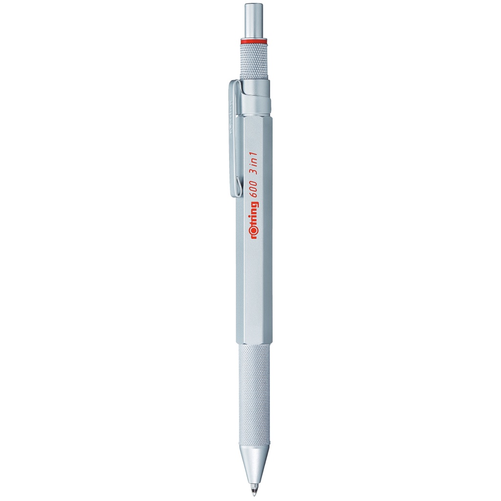 ROTRING ดินสอกด 3 ระบบ รุ่น 600 สีเงิน ขนาด 0.5 มม. Shopee Thailand