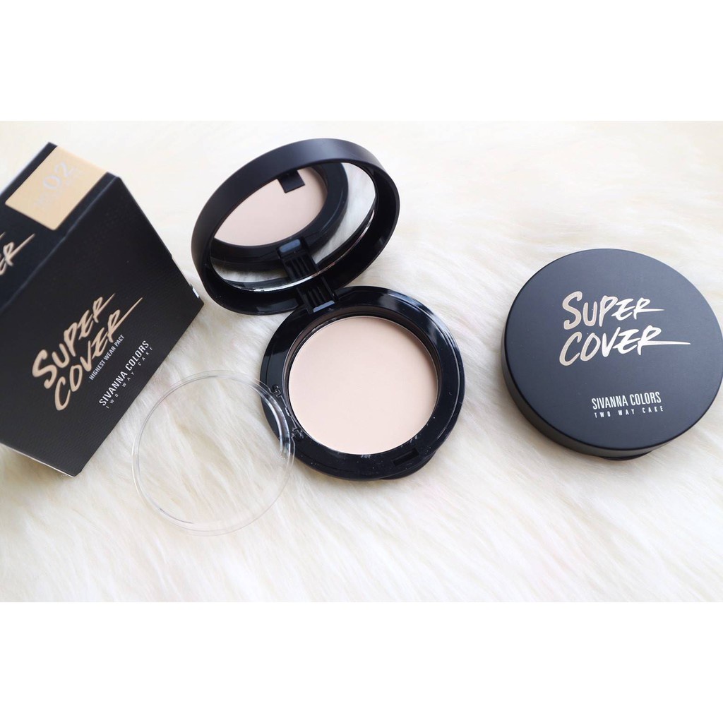 แป้งเค้กทูเวย์ในตำนานที่ขายดีมาก-แป้งผสมรองพื้น-sivanna-super-cover-two-way-cake-powder-10g