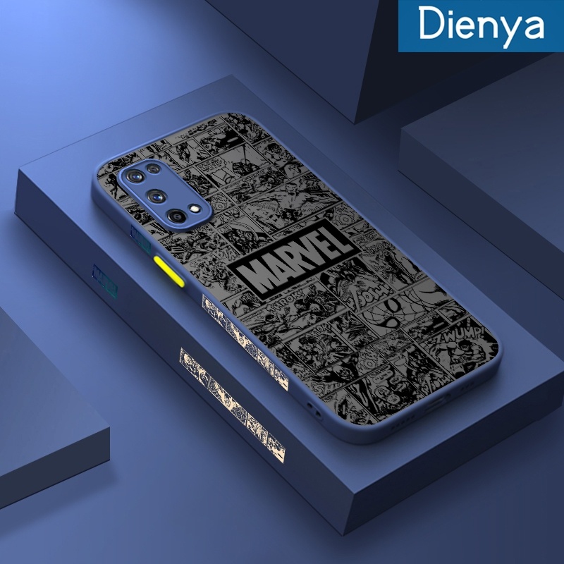 สําหรับ Realme X7 Pro เคสการ์ตูน ฝ้า ใส เคสขอบ สี่เหลี่ยม ซิลิโคน เคส 