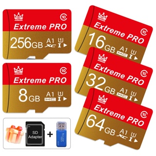 การ์ดหน่วยความจํา 32gb 256GB 128GB 64GB Extreme Pro Mini SD Card 16gb 512gb U1 V10 TF/SDXC การ์ดความเร็วสูง แฟลชการ์ด สําหรับโดรน MP4 MP3 มอนิเตอร์กล้อง wifi