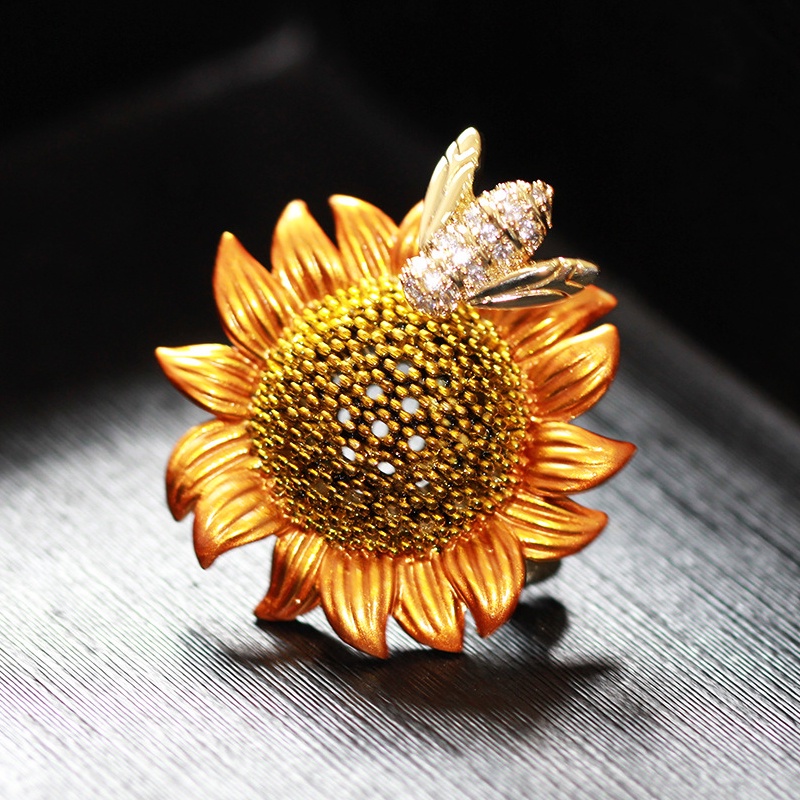 วินเทจ-ผึ้ง-เก็บน้ําหวาน-จากดอกทานตะวัน-เข็มกลัด-สําหรับผู้หญิง-สาว-ปาร์ตี้-งานแต่งงาน-เข็มกลัด-pins-ของขวัญ