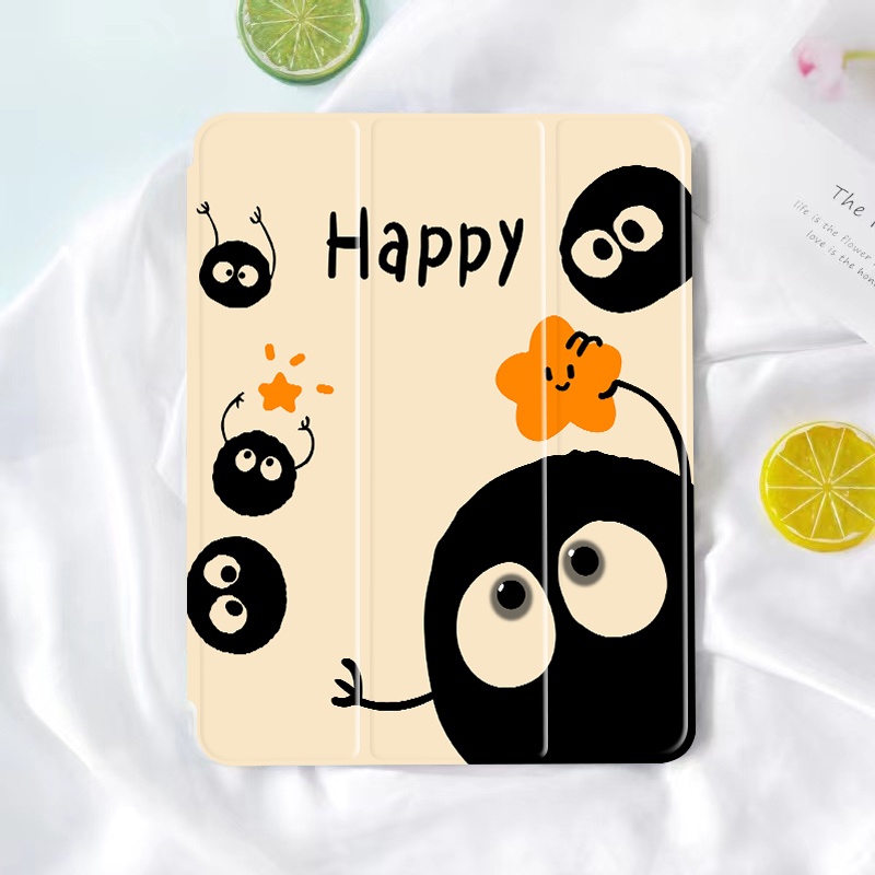 happy-smile-เคสหลังใสไอแพด-มีที่ใส่ปากกา-โปร10-5นิ้ว-gen6-7-8-9-10-แอร์1-2-3-4-5-เจน10-2-air10-9-9-7-2016-ipad-case-9936