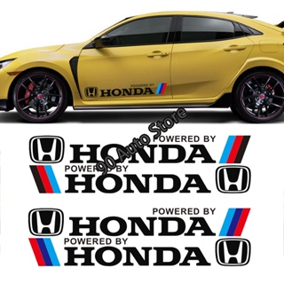 สติกเกอร์ตราสัญลักษณ์ ด้านซ้าย และขวา สร้างสรรค์ สําหรับตกแต่งรถยนต์ Honda Vezel CRV Accord Fit 2 ชิ้น ต่อชุด
