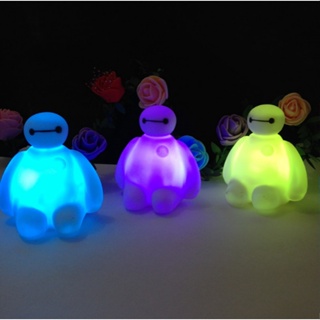 โคมไฟกลางคืน LED Baymax 7 สี ยอดนิยม สร้างสรรค์ สีสันสดใส ของขวัญเด็ก สําหรับตกแต่งห้องนอนเด็ก