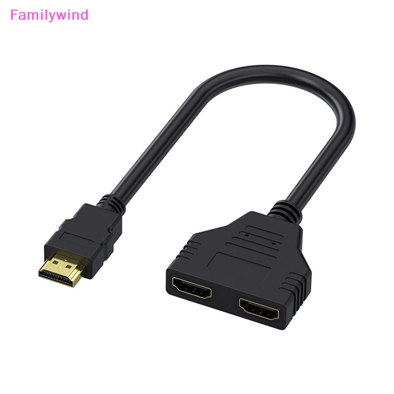 familywind-gt-สายเคเบิลอะแดปเตอร์แยก-hdmi-เวอร์ชั่น-1-4-1-in-2-out-เป็นตัวเมียคู่-hd-1-2-คุณภาพสูง