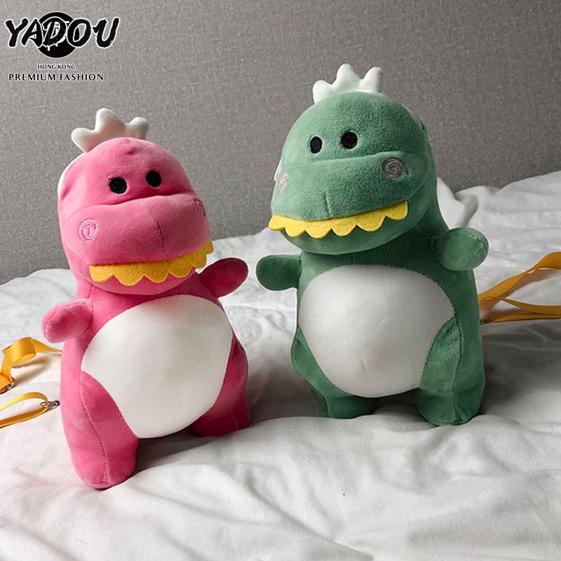 yadou-ใหม่การ์ตูนน่ารักสาวกระเป๋าร่อซู้ลตุ๊กตาน่ารักกระเป๋าเป้สะพายหลังของเล่นไดโนเสาร์