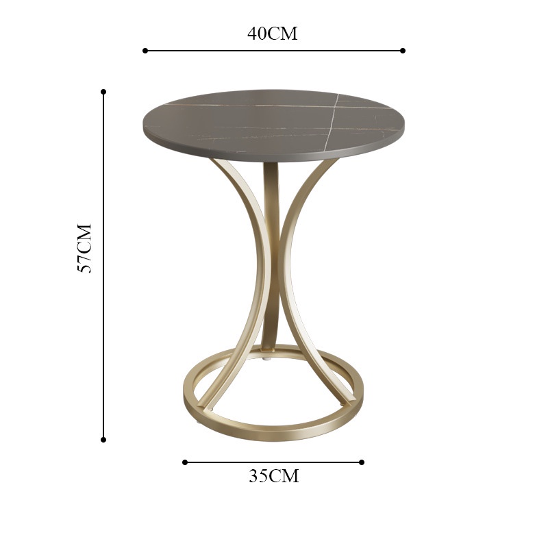 โต๊ะข้างเล็กแบบหินชนวน-โต๊ะโซฟามุมห้องนั่งเล่น-รูปเอวบางโลหะ-โต๊ะกลมขนาดเล็ก-ตู้ข้างเตียง-โต๊ะกาแฟขนาดเล็กสร้างสรรค์