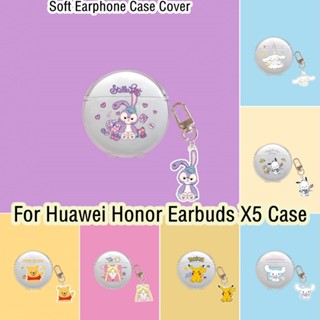 【Case Home】เคสหูฟัง แบบนิ่ม ลายการ์ตูนคุโรมิน่ารัก สําหรับ Huawei Honor Earbuds X5 X5