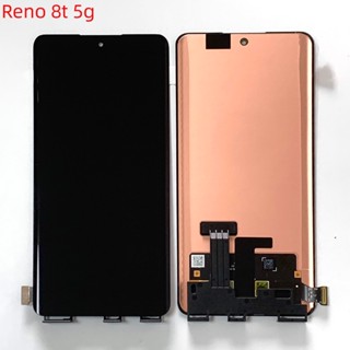 6.7 amoled แผงหน้าจอสัมผัสดิจิทัล LCD สําหรับ oppo reno 8t 5g CPH2505