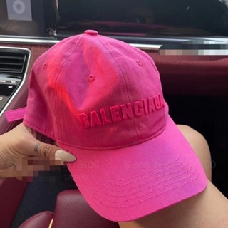 หมวกเบสบอล กันแดด พิมพ์ลายตัวอักษร สีชมพู หรูหรา แฟชั่นสําหรับผู้ชาย และผู้หญิง