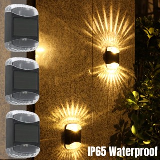 New Outdoor Solar Lights Garden Decoration Outdoor Christmas Lights Solar LED Wall Lamp for Street Solar Spotlight Smart Light