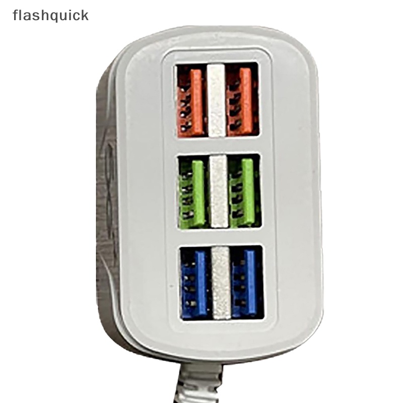 flashquick-ปลั๊กพ่วงชาร์จโทรศัพท์-usb-6-พอร์ต-ขนาดเล็ก