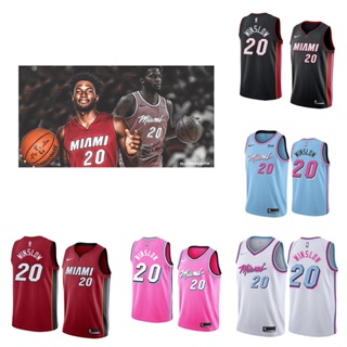 Miami Heat #20 Justise Winslow เสื้อสเวตเตอร์ของเสื้อบาสเก็ตบอล NBA Jersey