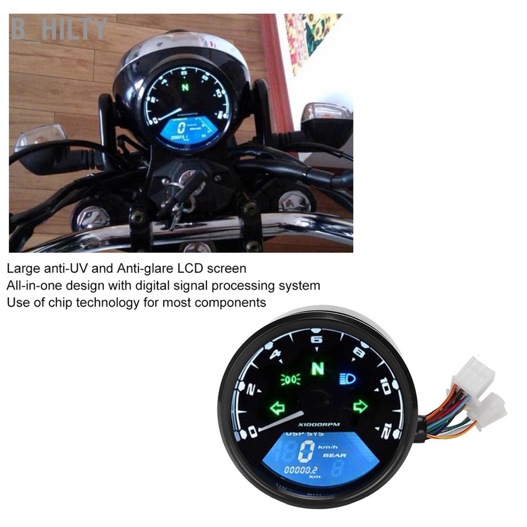 b-hilty-รถจักรยานยนต์-lcd-meter-มาตรวัดระยะทาง-มาตรวัดรอบ-มาตรวัดความเร็ว-มัลติมิเตอร์-น้ำมัน-dc-12v