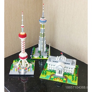 บล็อกตัวต่อเลโก้ รูปโบสถ์ Mahal Nano Saint Basils Cathedral Burj Khalifa Tower 3ZO8 CMLE ของเล่นสําหรับเด็ก
