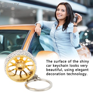 B_HILTY Bling พวงกุญแจรถแฟชั่น Rhinestone Key Fob Universal Car ตกแต่งสำหรับผู้หญิง