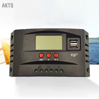  AKTS MPPT PV Solar Controller 12V 24V การควบคุมแรงดันไฟฟ้าอัตโนมัติตัวควบคุมการชาร์จพลังงานแสงอาทิตย์ด้วยไฟฟ้าโซลาร์เซลล์