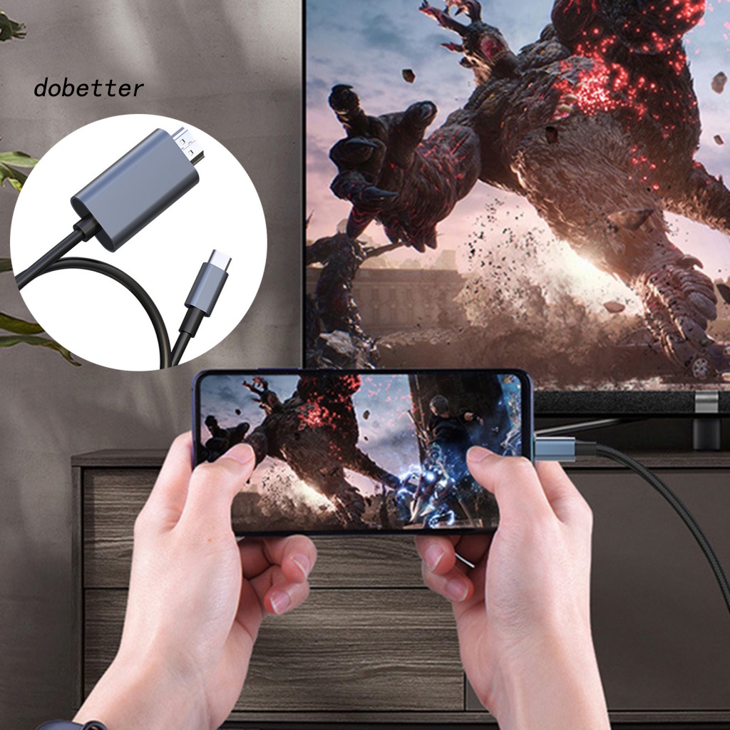 lt-dobetter-gt-สายเคเบิลแปลง-type-c-เป็น-hdmi-ความเร็วสูง-4k-สําหรับบ้าน