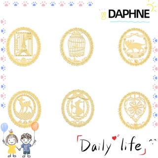 Daphne ที่คั่นหนังสือโลหะลายการ์ตูนสัตว์น่ารักขนาดเล็ก