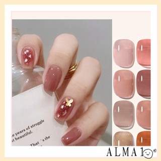 Alma ยาทาเล็บเจล กึ่งถาวร สีนู้ด 15 มล. DIY