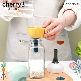 Cherry3 กรวยซิลิโคนกรองน้ํามัน อเนกประสงค์ ขนาดเล็ก แบบพกพา สําหรับห้องครัว บ้าน 3 ชิ้น