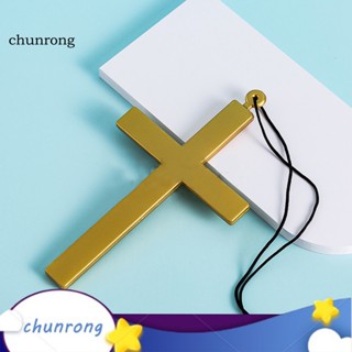 Chunrong สร้อยคอ พร้อมจี้ไม้กางเขน น้ําหนักเบา สําหรับตกแต่งบ้าน