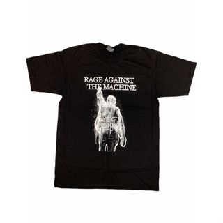 เสื้อยืดแฟชั่น เสื้อวงดนตรี Rage Against The Machine ผ้านิ่ม ใส่สบาย คอไม่ย้วย ผ้าไม่ยาน