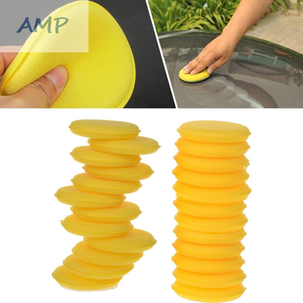 new-8-polish-sponges-sponges-wax-waxing-foam-yellow-cleaning-wash-detailing-polish