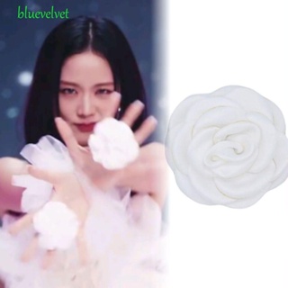 Bluevelvet Jisoo แหวนโลหะ รูปดอกไม้น่ารัก หลากสี เครื่องประดับแฟชั่น สําหรับเด็กผู้หญิง