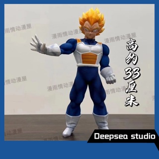 Deepsea studio [Quick delivery in stock] seven Dragonball SHK yellow hair beijita wave universe clothing hand-made model decoration statue