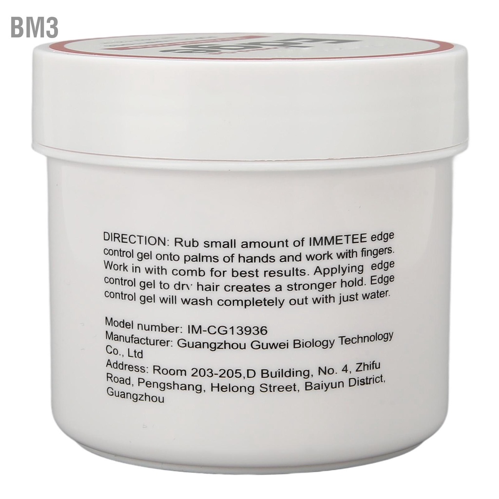 bm3-edge-control-gel-120g-smoother-strong-hold-ส่วนผสมอินทรีย์ที่ไม่เหนียวเหนอะหนะ-wax-สำหรับผมผู้หญิง