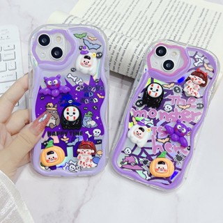 เคสโทรศัพท์มือถือแฟชั่น กันฝุ่น กันกระแทก ลาย Little Ghost Paradise สําหรับ Iphone 14 13 Pro Max Sweet IP 11 12 Pro Max