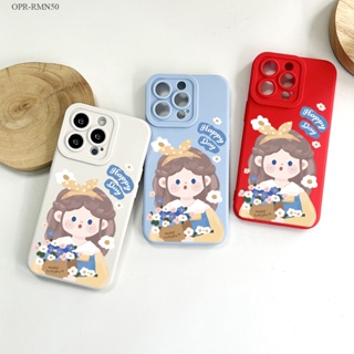 Realme Narzo 50 50A Pro Prime 5G เคสเรียวมี สำหรับ Cartoon Girl เคส เคสโทรศัพท์