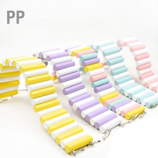 PP Wood Hamster Arch Bridge Bendable บันไดปีนสัตว์ขนาดเล็กสีสันสดใสสำหรับหนูแฮมสเตอร์หนูกระต่าย