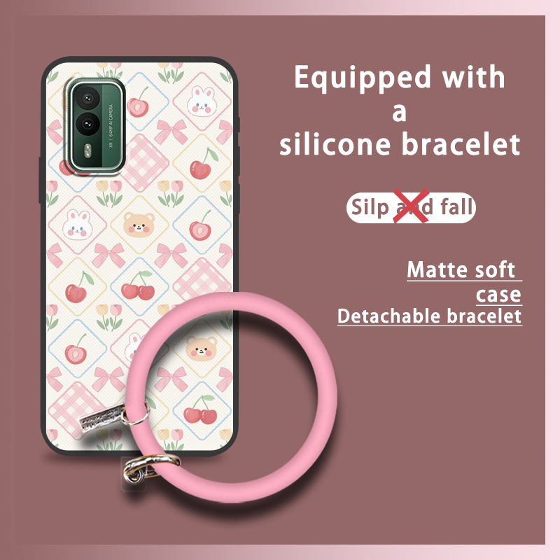 bracelet-dirt-resistant-phone-case-for-nokia-xr21-heat-dissipation-waterproof-personality-soft-case-funny-creative-protective