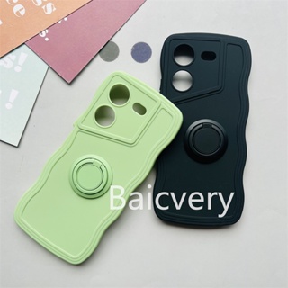 Tecno POVA 5 เคสโทรศัพท์ แบบนุ่ม แม่เหล็ก ที่วางแหวนนิ้วในรถ