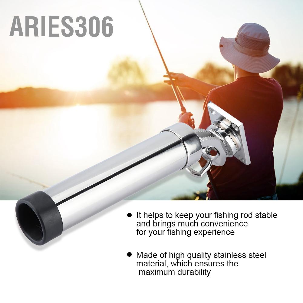 aries306-สแตนเลส-360-องศาการหมุนเรือเดินทะเลเรือประมงที่วางคันเบ็ดชั้นวางอุปกรณ์สนับสนุน