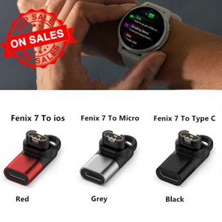 อะแดปเตอร์ชาร์จ Type C Micro ios USB ตัวเมีย เป็น 4pin สําหรับ Garmin Fenix 7 6 5 Instinct 2S Venu 2 N9V7