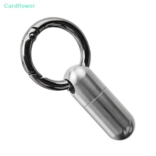 &lt;Cardflower&gt; พวงกุญแจขวดยาไทเทเนียมอัลลอย ขนาดเล็ก แบบพกพา กันน้ํา ลดราคา 1 ชิ้น