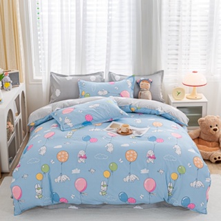 Bedding Sheet ผ้าปูที่นอน6ฟุต/5ฟุต/3.5ฟุต ผ้าปูที่นอน รัดมุม360องศา 12นิ้ว Setผ้าปู (ปลอกหมอน+ลอกหมอนข้าง+ผ้าปู)