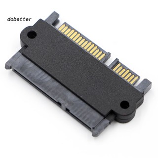 &lt;Dobetter&gt; อะแดปเตอร์ฮาร์ดไดรฟ์ SFF-8482 SAS 22 Pin เป็น 7+15 Pin SATA ตัวผู้ HDD มุม 90 องศา