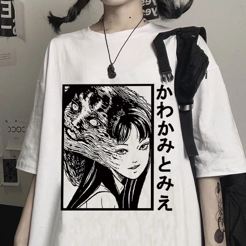 เสื้อยืด-พิมพ์ลายการ์ตูนสยองขวัญ-junji-ito-tomie-shintaro-kago-สไตล์ญี่ปุ่น