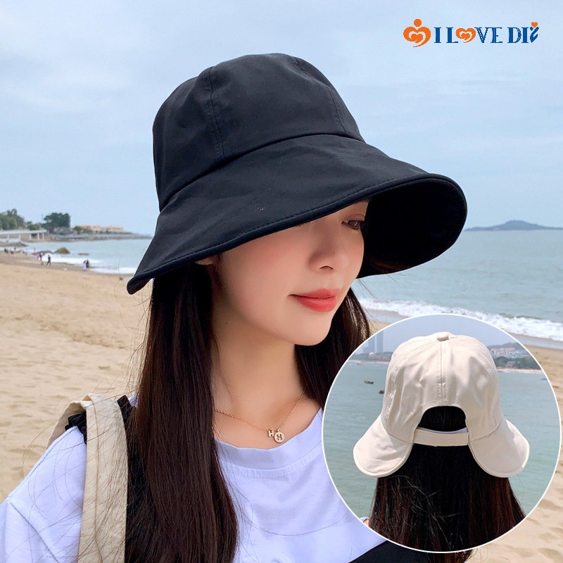 หมวกปีกกว้าง-ระบายอากาศ-สวมใส่สบาย-สามารถปรับได้-เหมาะกับเดินชายหาดกลางแจ้ง-แฟชั่นฤดูใบไม้ผลิ-และฤดูร้อน