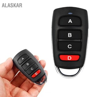 ALASKAR 433MHz Cloning Key Fob 4 ปุ่มกันน้ำไร้สาย รีโมทคอนโทรลสำหรับลูกกลิ้งไฟฟ้าประตูโรงรถ